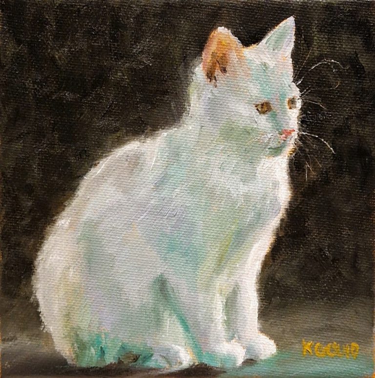 The same portrait, unframed